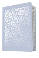 Biblia de margen amplio NTV con NOTAS  Filament (SentiPiel, Floral, Índice, Letra Roja) (Spanish Edition)