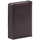 BIBLIA TAMANO COMPACTO LETRA GRANDE 11 PUNTOS RV1960 PIEL CAFE CIERRE INDICE