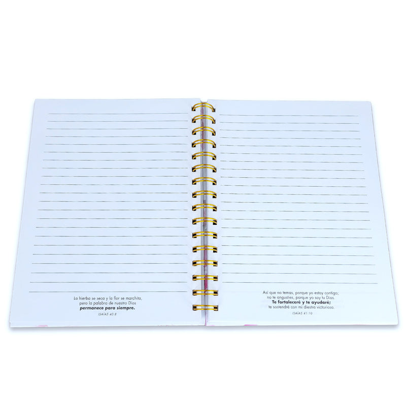 Libreta Espiral con Elástico: Mujer ejemplar - Proverbios 31:10, tapa dura