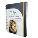 Libreta Espiral con Elástico: El león de la tribu de Judá - Apocalipsis 5:5, tapa dura