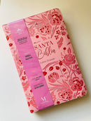 Biblia Obsequios y Premios Letra Grande con Cierre – Rosa Floral – RVR1960