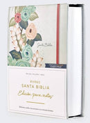 Biblia, Edicin para notas,RVR60 Tapa dura/tela, Floral, Cierre elstico,