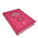 Biblia Letra Super gigante 19 Puntos RVR,1960 imit piel fucsia con índice