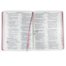 Biblia Letra Super gigante 19 Puntos RVR,1960 imit piel fucsia con índice