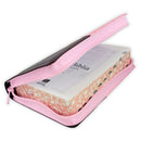Biblia Quinceanera con Cierre Compacta RV1960 imit piel rosa floral y marron indice
