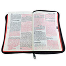 Biblia Reina Valera 1960 Mediana Letra Grande Vinil Negro con cierre