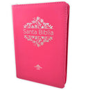 Biblia con Cierre Letra Grande RV1960, imit piel fucsia CON CORDANCIA