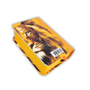 Biblia Mini Bolsillo RV1960, tapa flexible león de Judá, naranja