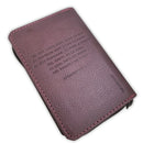 Biblia Mini Bolsillo con Cierre RV1960, imit piel vino con índice - Apocalipsis 2:7