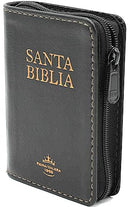Mini Biblia tamano bolsillo con cierre indice NEGRO SIMI PIEL  reina valera 1960