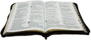 Biblia Dios Habla Hoy Catolica en Espanol con letra grande, Cierre, Indice en Semil Piel color Cafe con Deuterocanonicos