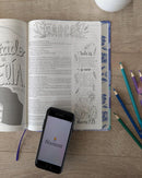 Biblia Inspira NTV, letra grande con Filament (SentiPiel, Ramo azul)