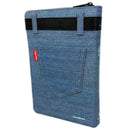 Biblia RVR 1960 Letra Grande Tamaño Manual Símil Piel Jean Cinturón Negro con Índice con Cierre