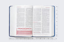 Biblia de Estudio para Jóvenes RV1960, imit. piel azul