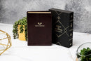 Biblia del ministro,  RVR 1960  edición ampliada, caoba piel fabricada letra grande