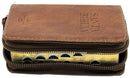 Biblia Reina Valera 1960 en tamano mini bolsillo con Cierre, Indice, Senti Piel en color Cafe