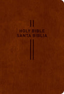 Bilingual Bible / Biblia bilingüe NLT/NTV (iMITACION DE PIEL CAFE