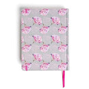 Biblia Reina Valera 1960 de apuntes gris y floreado , tela impresa | RVR 1960