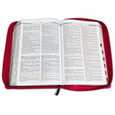 Biblia Bilingüe para Mujeres con Cierre Reina-Valera 1960 con King James Version KJV, imitación piel, fucsia con indice y zipper/ Bilingual Bible with...