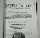 Biblia Valera 1602 Purificada Purified, Letra Grande, cuero Concordancia, Índice