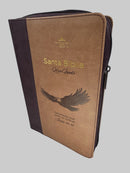 Biblia letra gigante manual 14 puntos  reina valera 1960 águila en vuelo cafe marron