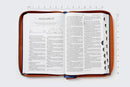 Biblia, Letra Supergigante,  rv1960 Leathersoft, Azul, con Índice y Cierre, Comfort Print 17puntos