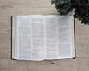Biblia para el ministro NTV, letra grande con Filament (SentiPiel, Café, Letra Roja)
