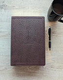 Santa Biblia NTV, letra súper gigante (SentiPiel, Café oscuro , Índice, Letra Roja)