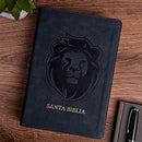 Biblia letra grande tamaño manual 12 puntos edición especial,  leon ceniza, símil piel (RVR 1960