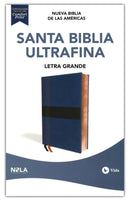 NBLA, Santa Biblia, Ultrafina, Letra grande, Leathersoft, Azul, Palabras de Jesús en rojo