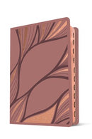 Bíblia para mujer ntv tamaño manual rosa metálico índice