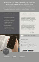 Biblia manual NTV, letra grande con Filament simi piel con indice negro