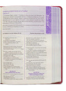 Biblia de una Joven Conforme al Corazón de Dios RV1960 imit. piel floral
