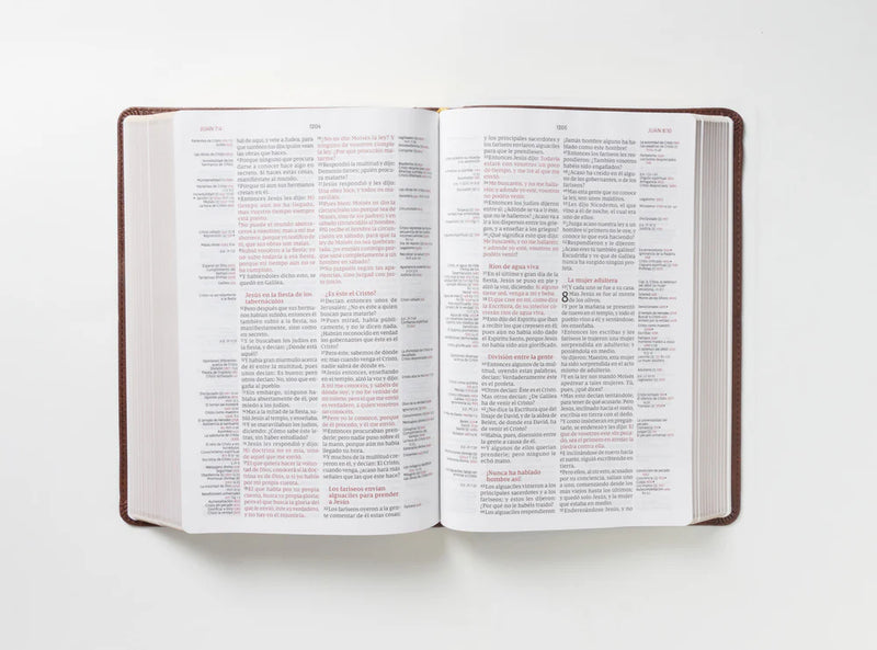 Biblia de Referencia Thompson, Leathersoft, rvr Café, Palabras de Jesús en Rojo