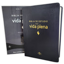 Biblia de Estudio de la Vida Plena RV1960, piel fabricada , negro   Comfort Print
