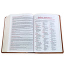 Biblia de Estudio de la Vida Plena RV1960, imit piel , café comfort print