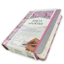 Biblia Reina Valera 1960 de apuntes gris y floreado , tela impresa | RVR 1960