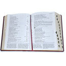 Biblia de Estudio del Diario Vivir Letra Grande  11 puntos RV1960 imit. piel carbón con índice
