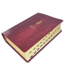 Biblia de Estudio del Diario Vivir Letra Grande RV1960 imit. piel vino tinto con índice