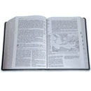 Biblia de Estudio del Diario Vivir Letra Grande  11 puntos RV1960 imit. piel carbón con índice