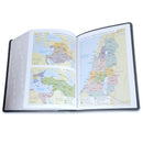 Biblia de Estudio del Diario Vivir Letra Grande  11 puntos RV1960 imit. piel carbón con índice