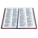 Biblia Reina Valera 2020 ultrafina imitación piel Delicadeza lila/rojo