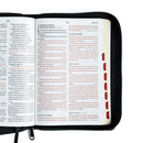 Biblia Letra Grande 12 puntos para hombre con cierre cafe oscuro indice RV1960