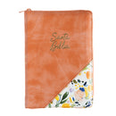 Biblia para Mujer Letra Grande Manual 12 puntos RV1960 caramelo indice y cierre