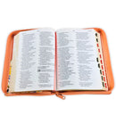 Biblia para Mujer Letra Grande Manual 12 puntos RV1960 caramelo indice y cierre