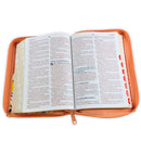 Biblia para Mujer Letra Grande Manual 12 puntos RV1960 caramelo indice y cierre