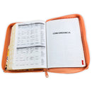 Biblia para Mujer Letra Grande Manual 12 puntos RV1960 caramelo indice y cierre