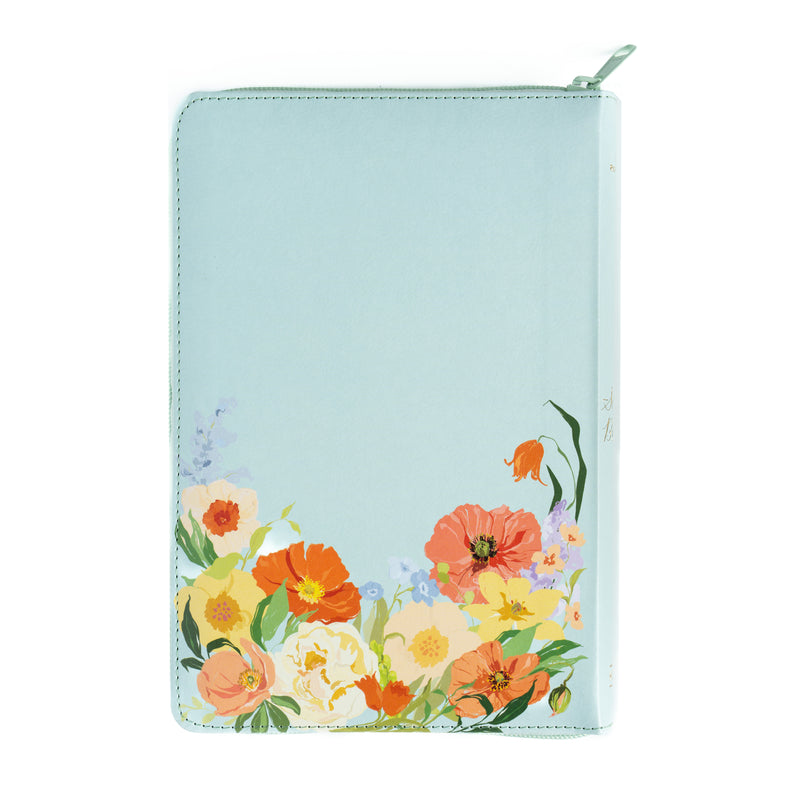 Biblia Letra Grande 12 Puntos Tamaño Manual RVR, 1960 MENTA FLORES SIMILPIEL INDICE