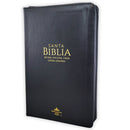 Bíblia de Letra grande Reina Valera 1960 tamaño manual negra 12 puntos cierre índice clasica