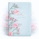 Biblia Letra Grande 12 puntos para Mujer RV1960, imit. piel turquesa floral